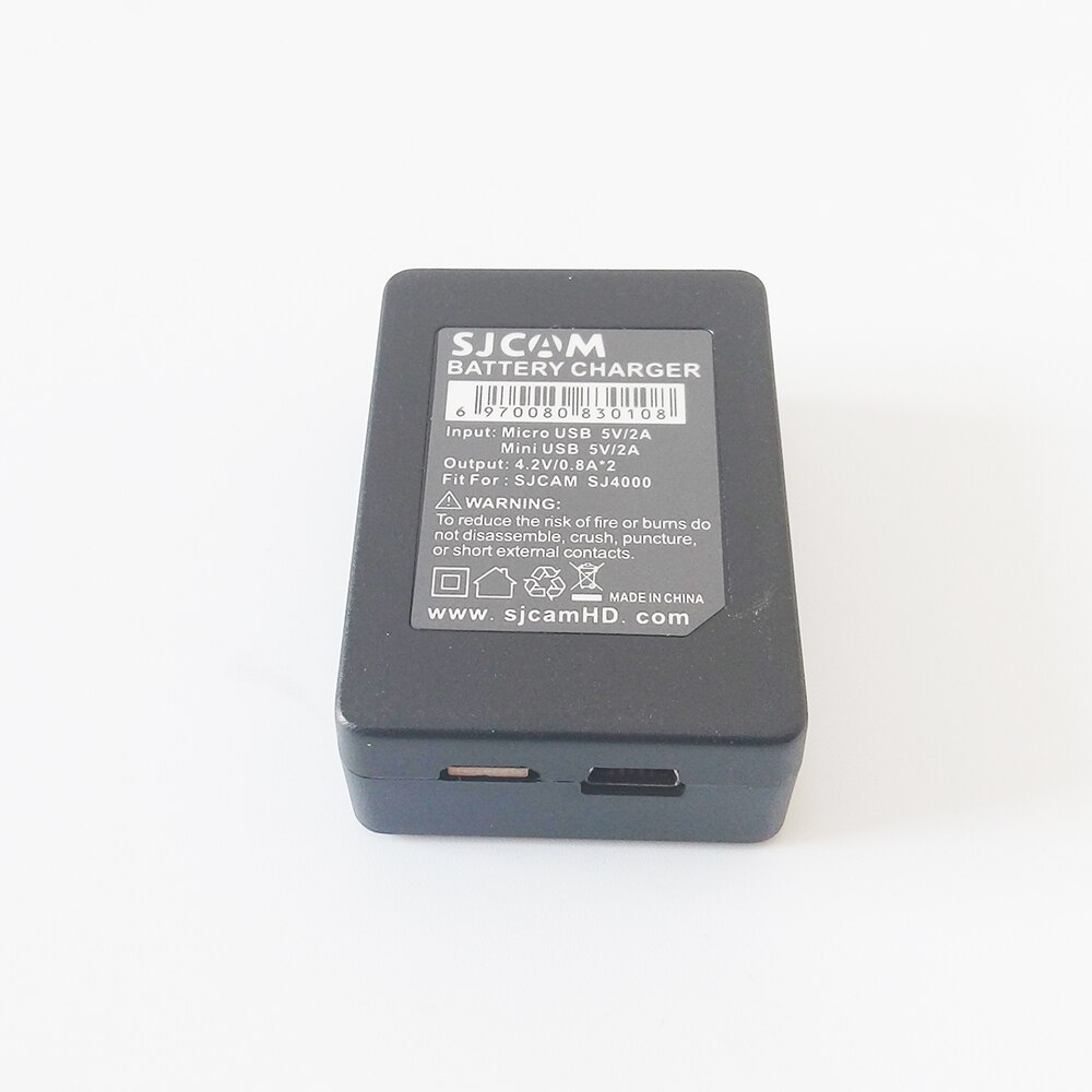 2 stks SJCAM Batterijen Oplaadbare Batterij + Dual Charger Voor SJ4000 SJ5000 SJ5000X Elite WIFI M10 Plus actie Camera Accessoires