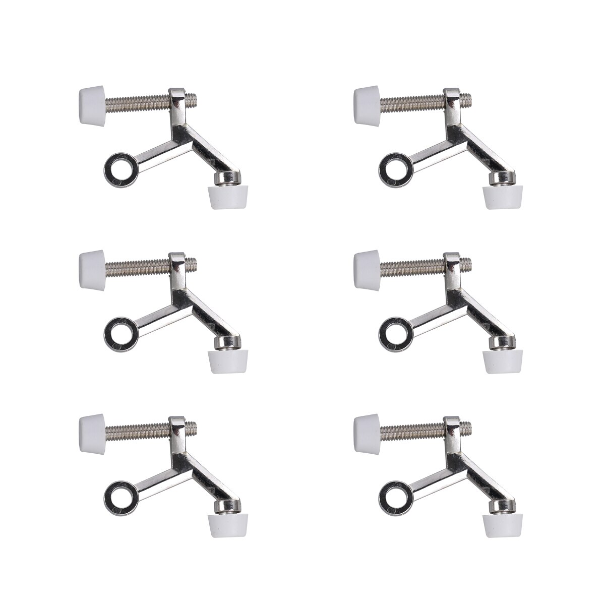 6 Pcs Rubber Hinge Pin Zinc Alloy Heavy Duty Door Stop Door Bumpers for Hinged Doors: Default Title