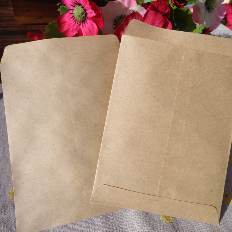 25 kpl kraft tyhjä kirjekuori paperitavarat kortti kirjekuoret postikortti valokuvasäilytys juhlat lahja paperipussi 9 x 12.5cm