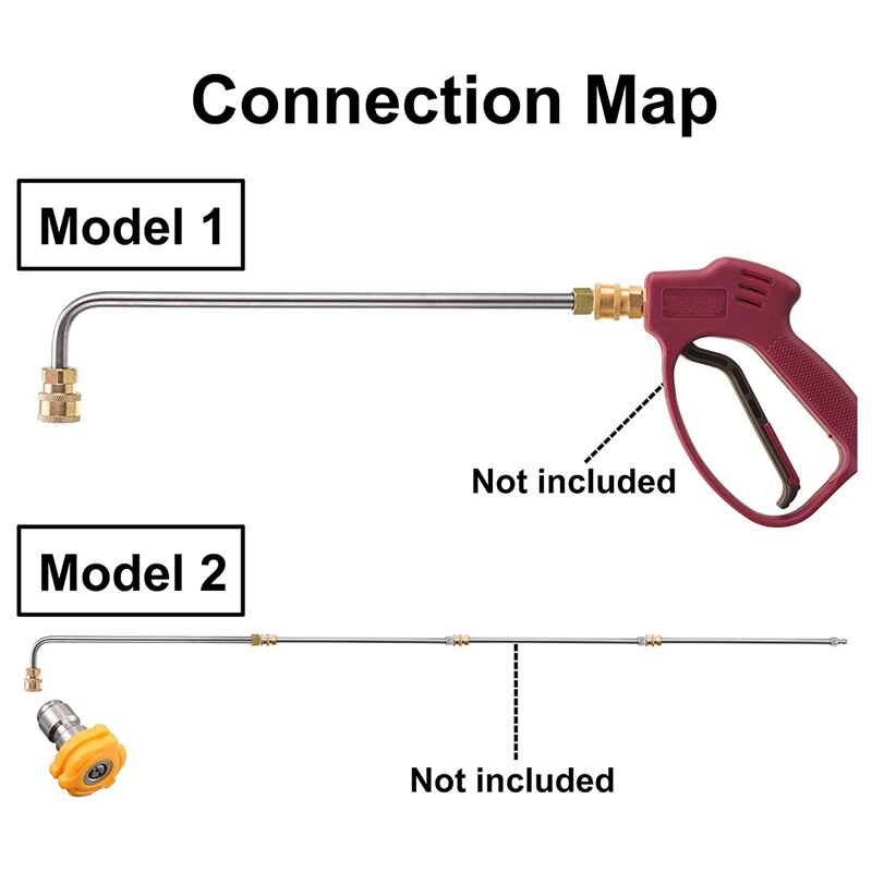 Pressure Washer Extension Wand, 90 Degree Curved Angled Lance Undercarriage And Gutter Cleaner Attachment