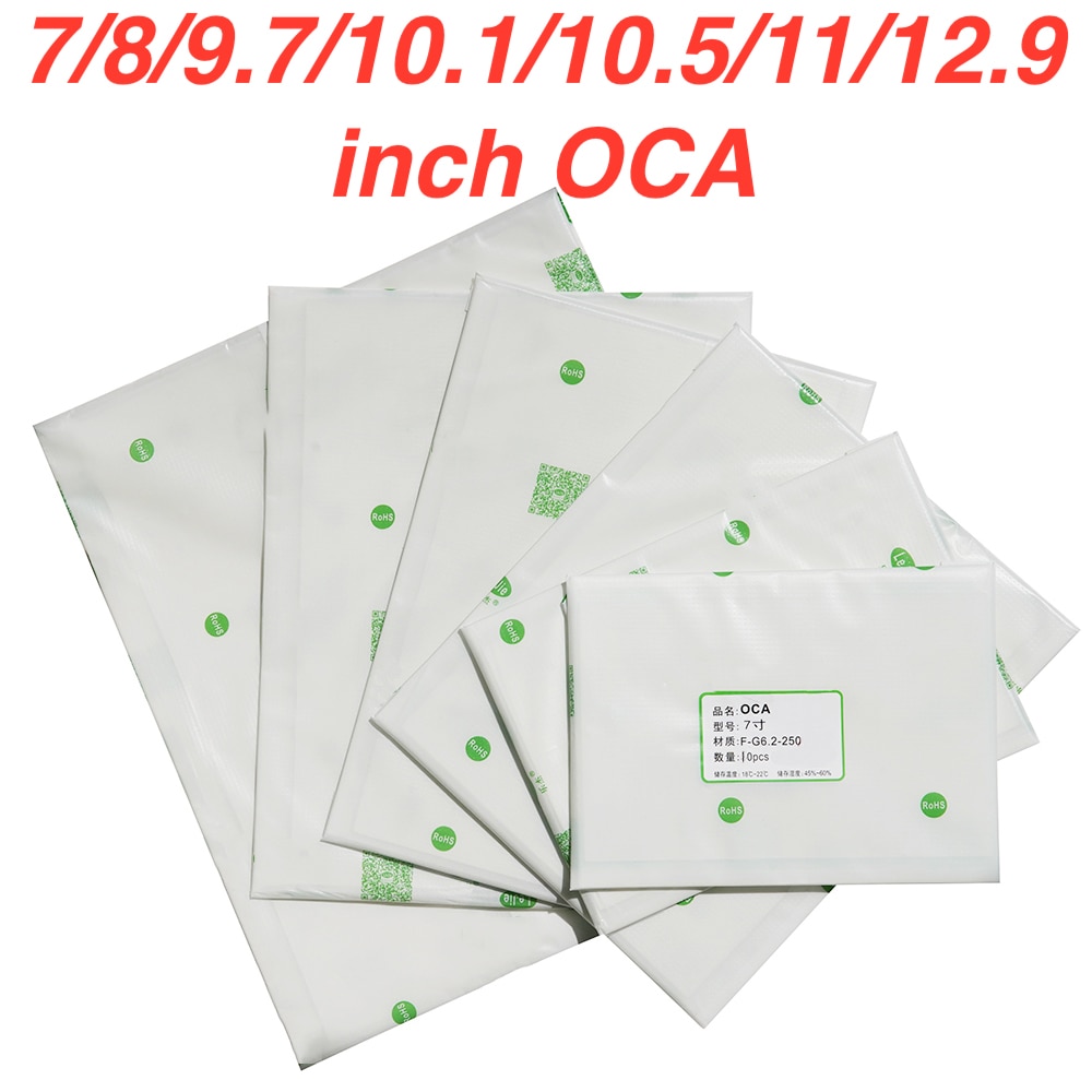 250um OCA Optical Clear Adhesive for iPad pro mini 7 8 8.4 9.7 10.1 10.5 11 12.9 inch Double Side Sticker Glue Film Refurbish