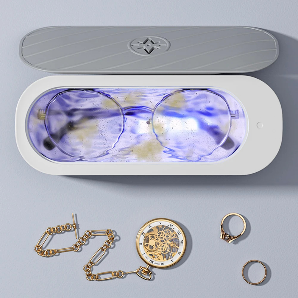 Xiaomi-máquina de limpieza por ultrasonidos, limpiador de lavado por vibración de alta frecuencia recargable por USB, joyería, gafas, limpiador UV de 360 grados
