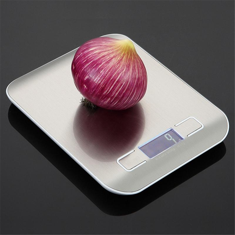 LCD Stainless Steel Digital Electronic Scale Kitchen Food Diet Scale Baking Rechargeable Eco-friendly Electronic Weight Scale