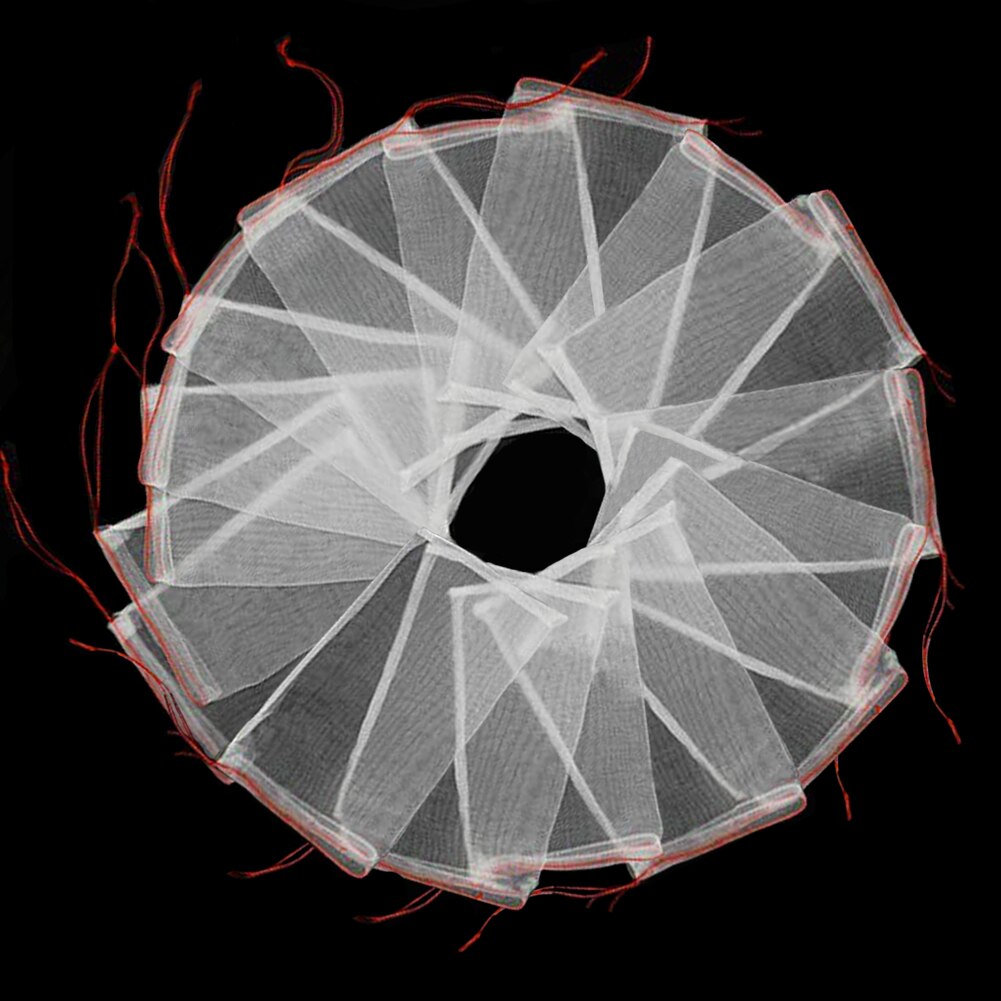 50 Pcs Garden Netting Bags Insect Proof With Drawstring Non-toxic Cultivate Nylon Mesh Fruit Vegetable Protection Agricultural