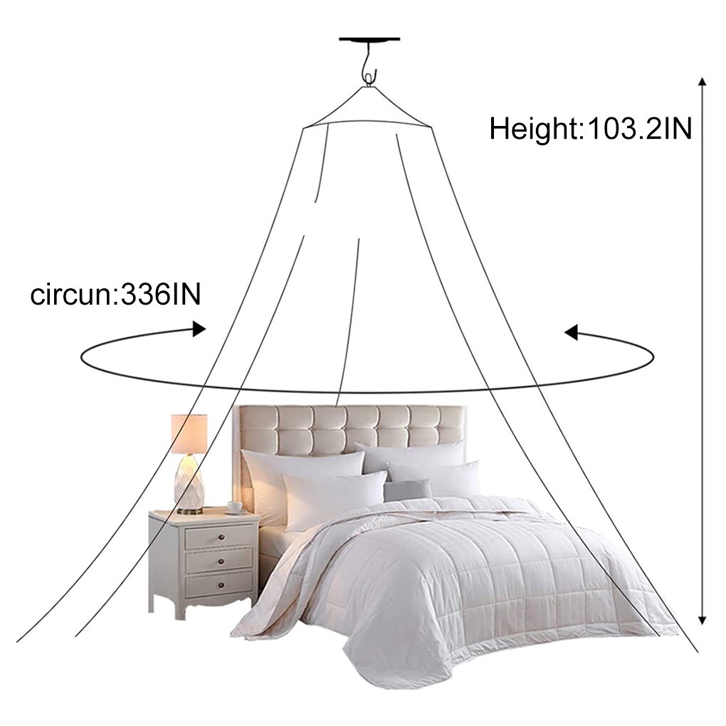 Mosquito Net Dome Bed Net Polyester Portable Bed Curtain Ceiling Children Bedding Net Cover Home Decoration Princess Summer