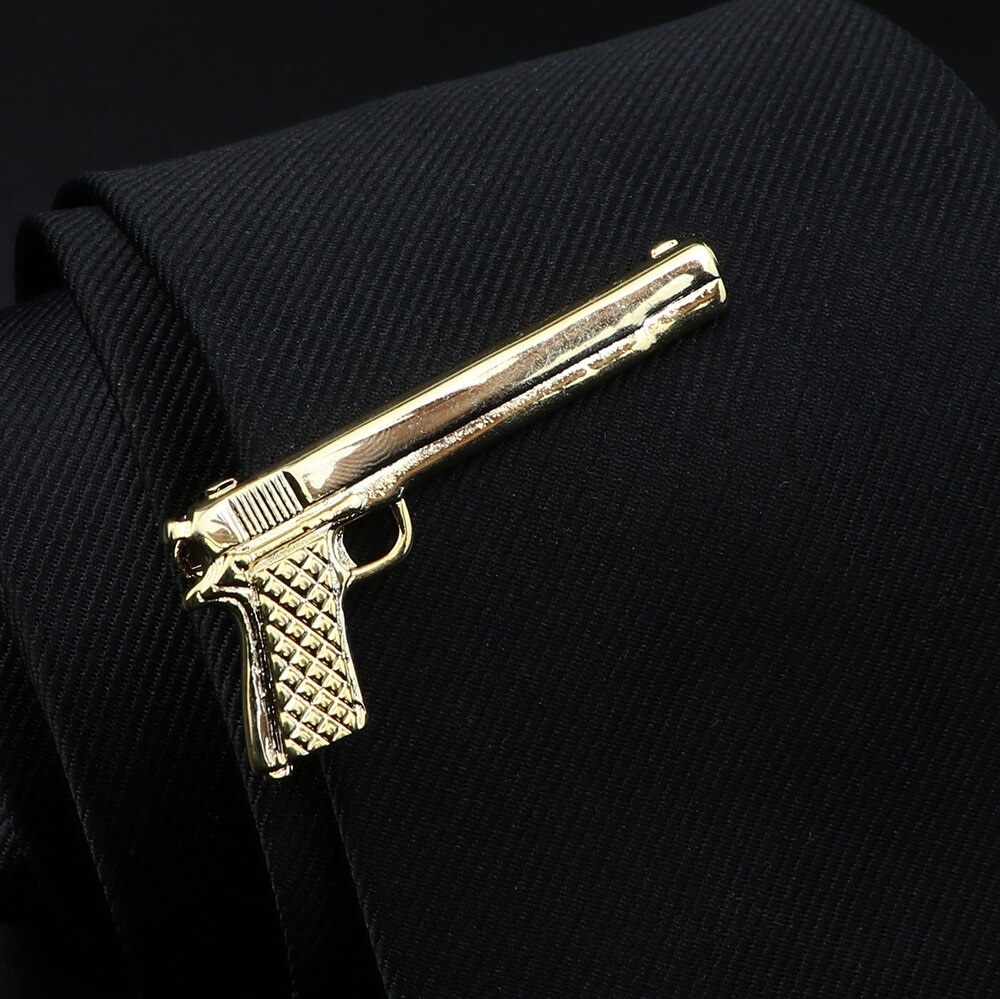 Pince à cravate en métal pour hommes, couleur or argent, stylo en forme de barbe, épingle à cravate, bijoux de mariage: C3-9