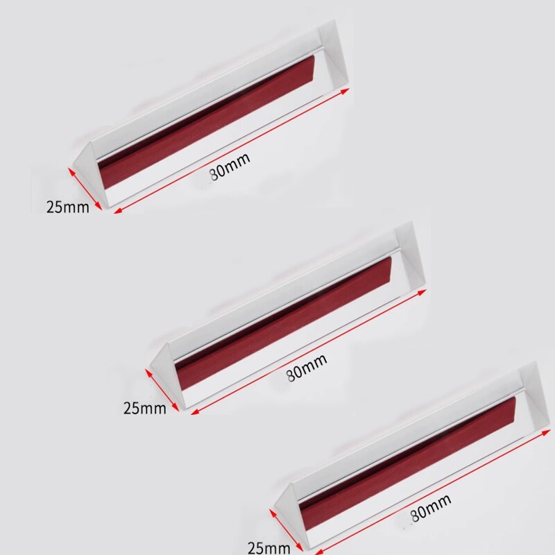 LAMEZIA 3 uds Prisma de cristal de prisma de Color triangular K9 Optical Glass ángulo recto Prisme reflectante para enseñanza de espectro de luz