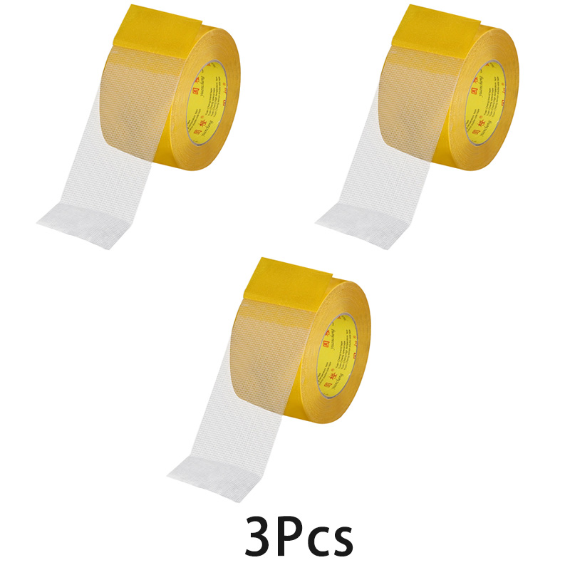 5M10M Extra Strong Double Sided Tape Translucent Mesh Super Traceless High Viscosity cinta doble cara adhesiva fita dupla face: Brown / 40mm / 5m