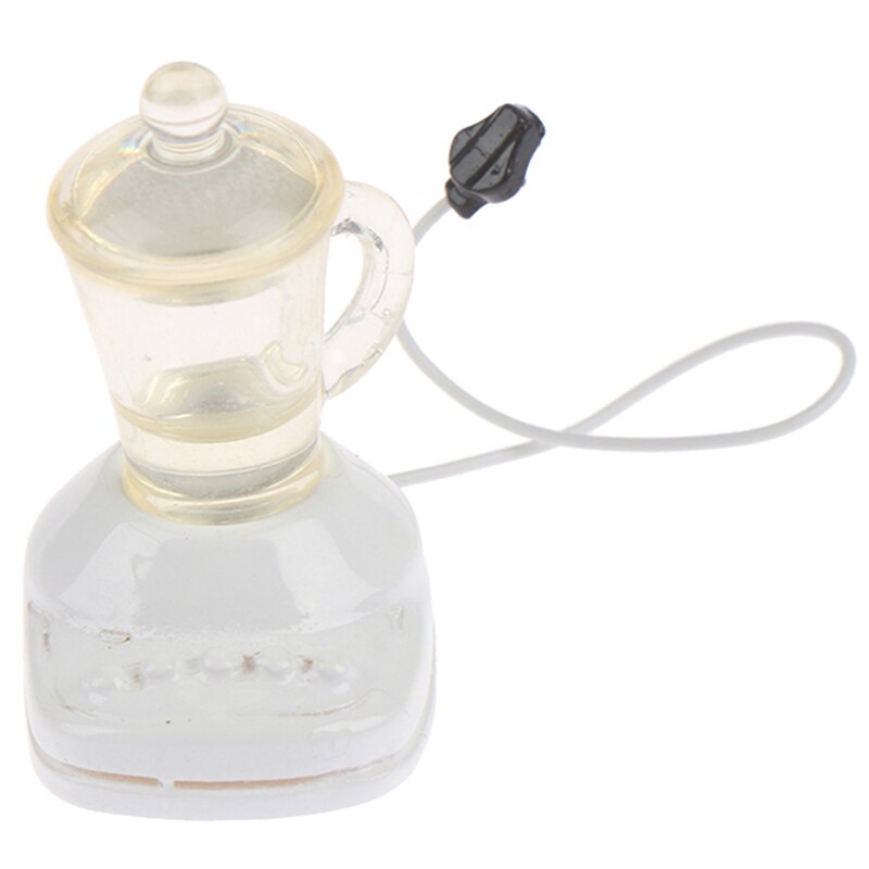 1:12 domek dla lalek miniaturowe akcesoria mini sokowirówka kuchnia zabawkowe meble dla prezent kolekcjonerski: biały