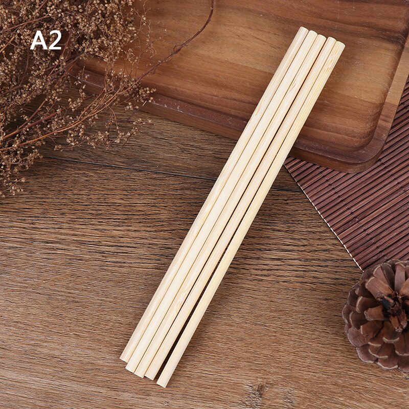 5 pz/set 20cm paglia di bambù paglia riutilizzabile cannucce di bambù organiche cannucce di legno naturale per il partito Birtay Wedding Bar Tool: A2