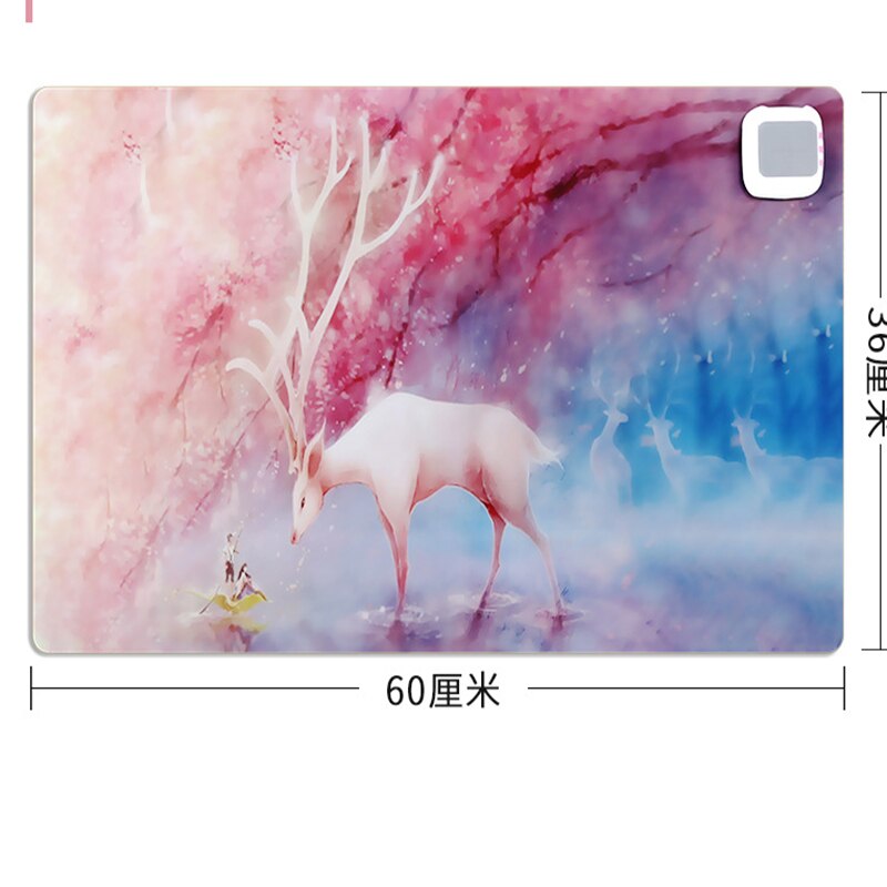 220V Portable Winter Desktop Warm Hand Table Pad Heating film Office Desk Writing Heating mouse pad Warm Table Pat Heater: D