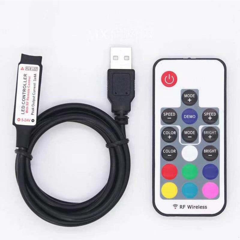 DC5V USB led strip controller suitable for 5050 2835 RGB light strip computer TV background light indoor lighting transformation