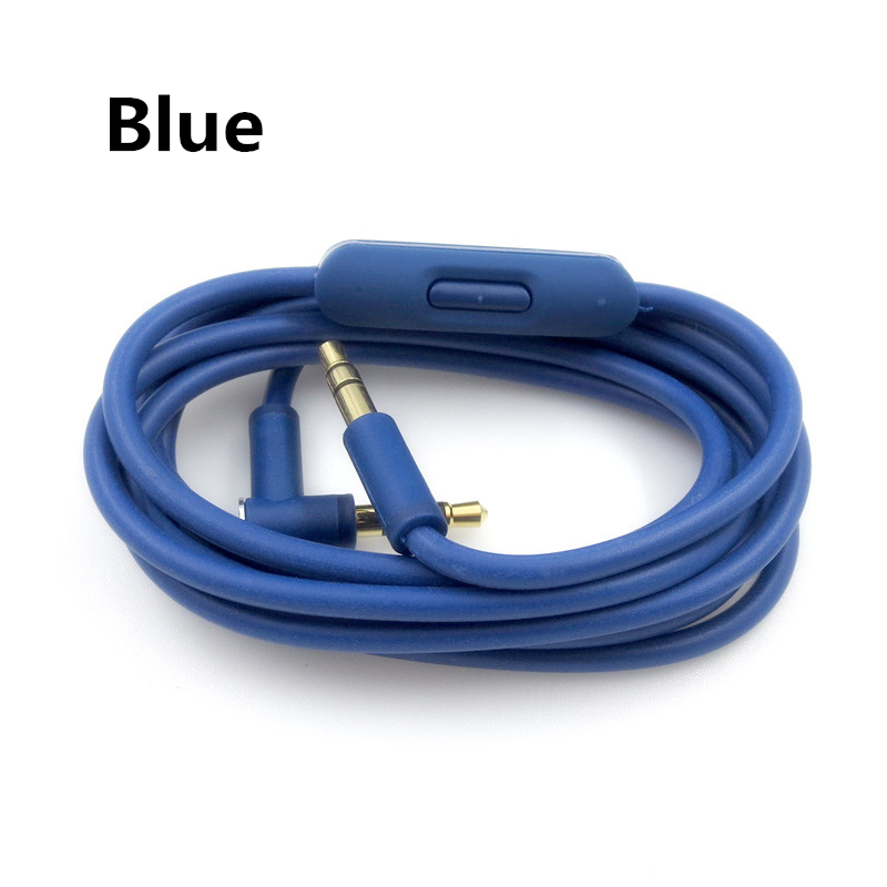 Vervanging Audio Kabel Cord Wire Met In-Line Microfoon En Controle Voor Beats By Dr Dre Solo Studio Pro detox Hoofdtelefoon 2.15