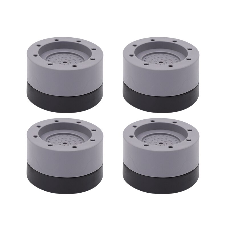 BETOCI 4PCS Washing Machine Floor Mats,Shock And Noise Reduction,Furniture Heightening Mat,Kitchen And Bathroom Non-Slip Mats: 4pcs Gray 3.5cm