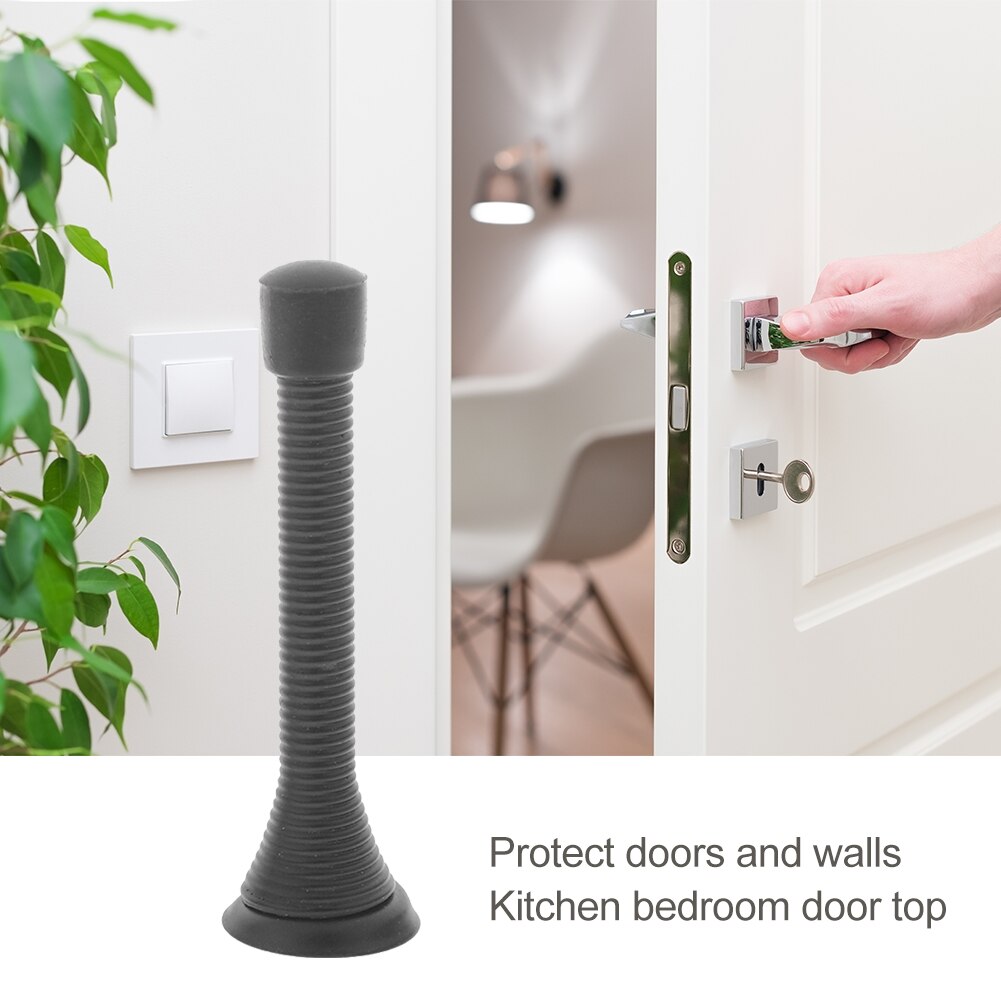 Deurstopper met veer, muurbescherming, spatborden, deurstopper, bescherming van deuren, muur, huishoudelijke deurstopper, decoratieve deur voor huishoudelijk gebruik