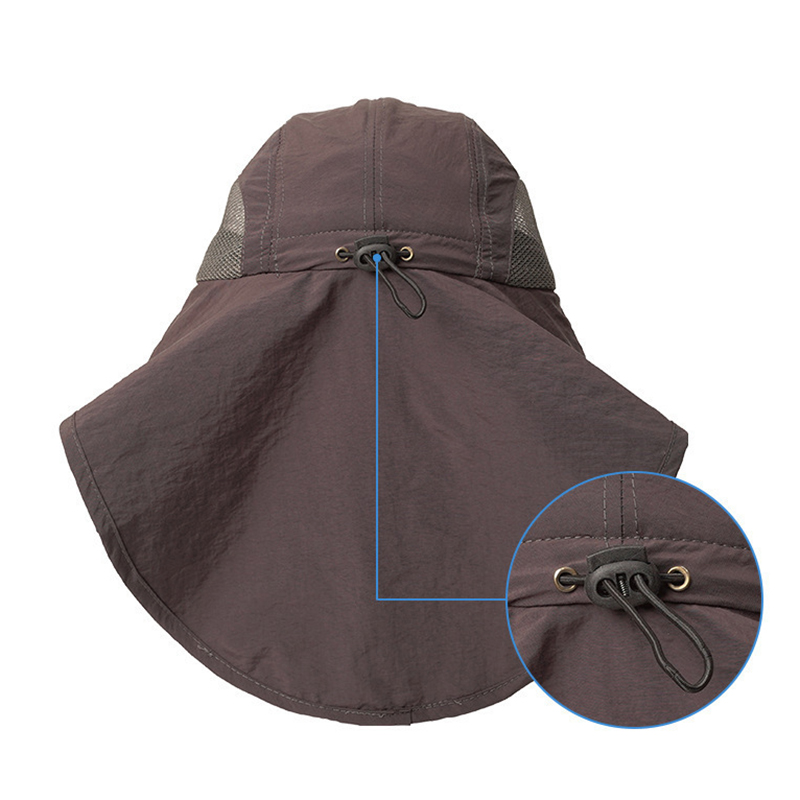 Wide Brim Baseball Hats for Women and Men Sun Cooling Neck Guard Safari Cap for Hiking Fishing Outdoor Hat with Flap