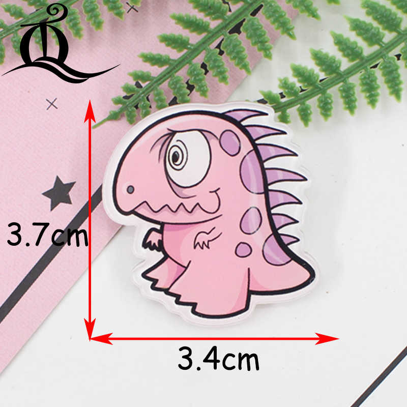 TQ 1 PCS Gemengde Dinosaur Cartoon Pictogrammen op De Pin Kawaii Icoon Badge Bacges op Rugzak Badges voor Kleding Acryl badges O29: NO1