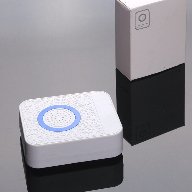 LED Wired Door Bell White Doorbell Battery Powered Remote Access Control Button Home Security Door Smart Doorbells Home Welcome