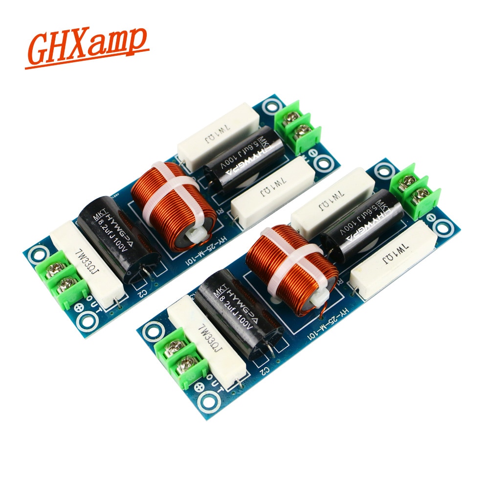 Ghxamp 100W Speaker Midrange Crossover 1 Way Split 4-8 Inch Onafhankelijke Mid (Kan Doen Drie -Way Crossover) 18db/Oktober 2 Pcs