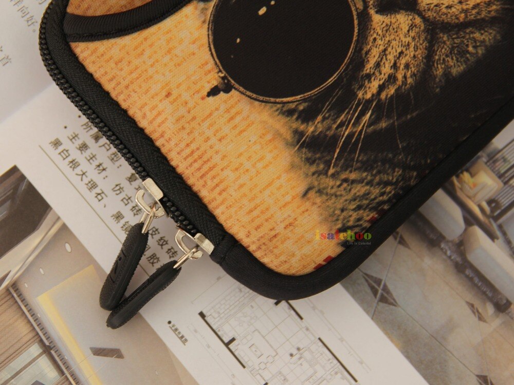 2.5" 2.5 inch Cat Soft External Hard Drive Disk bag case Protector for HDD/Phone/Camera/Mp5 Portable carrying pouch box #S