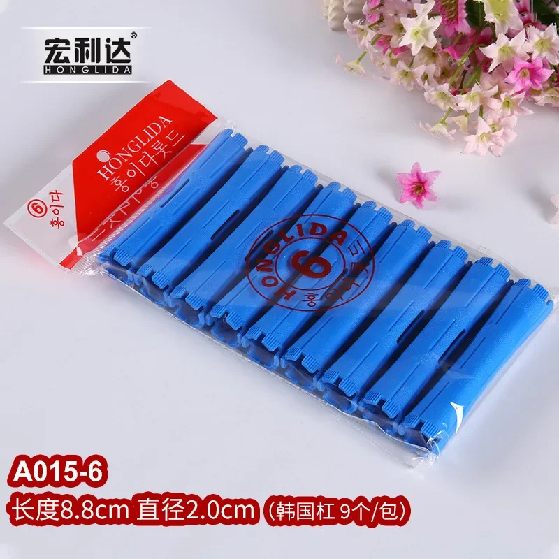 Би weeди tiges de permanente de cheveux tiges de vague froide tiges de permanente en plastique rouleaux de friser de cheveux bigoudis peigne en queue de pied en acier bigoudi sans chaleur: Orange