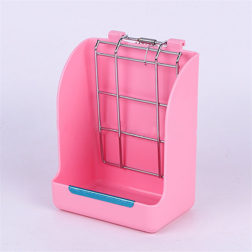 MOGOULUA 4 in 1 Konijn Hooi Feeder met Kattenbak Water Fles Voedsel