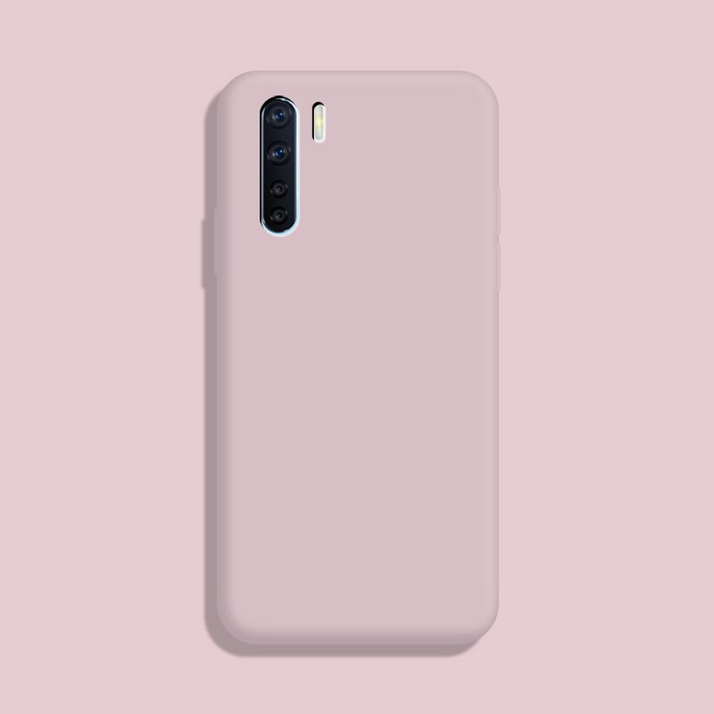 Voor Oppo A91 Case Pure Kleur Siliconen Case Macaron Kleuren Candy Tint Soft Tpu Eenvoudige Zwarte Behuizing Telefoon Back Cover: L6