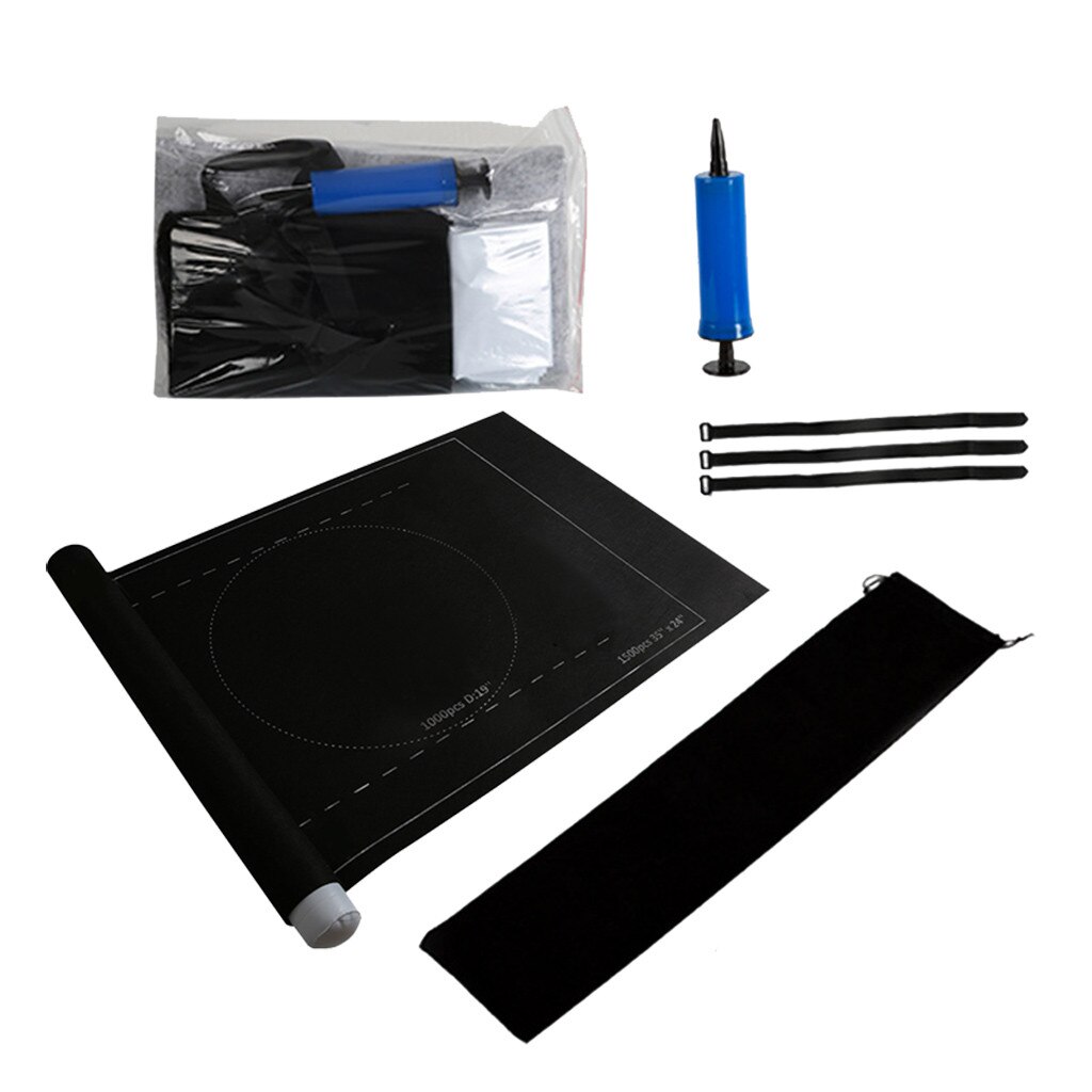 1Pc Jigsaw Puzzle Storage Mat Roll Up Puzzle Roll Felt For Up To 1500pcs Puzzle Travel Storage Bag Accessories: Gray 1