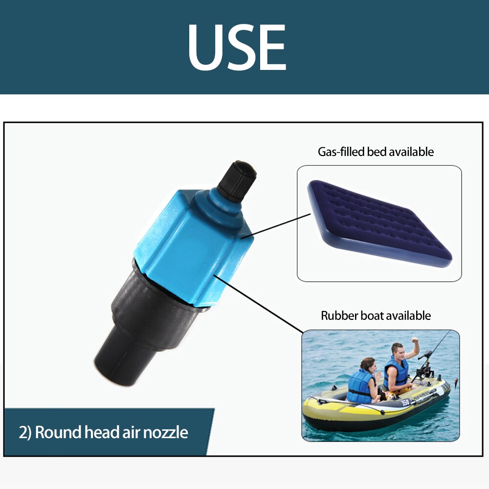 Air Pump Converter Inflator Valve Adapter Inflatable Boat Pump Adapter Inflatable Bed Inflation Valve Inflation Valve Adapter