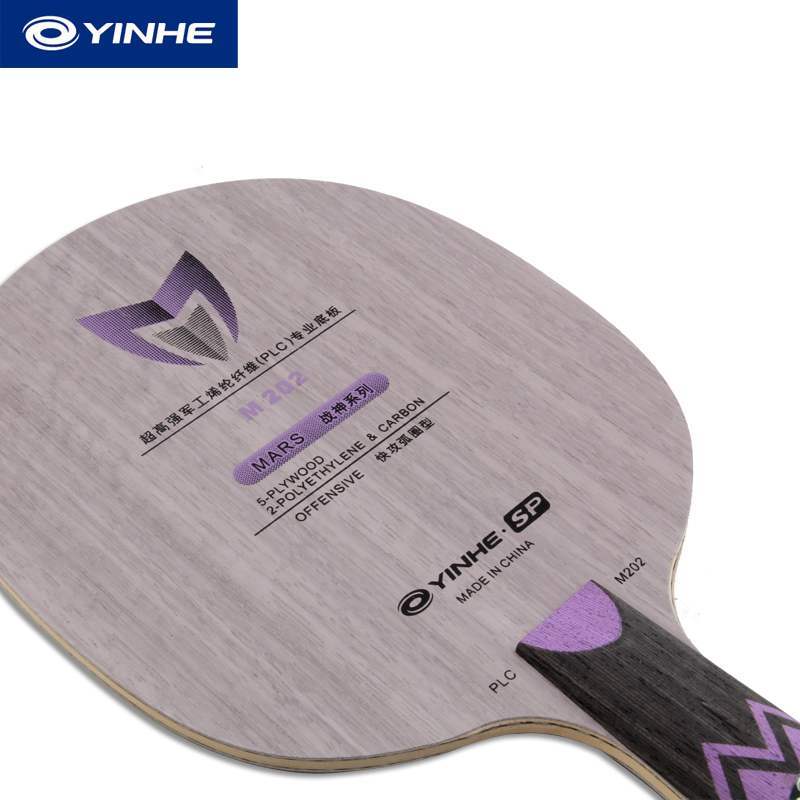 Yinhe-raqueta de tenis de mesa de fibra PLC, M102, M202, M101, M201, MARS PLC Madera de 5 capas con PLC de 2 capas