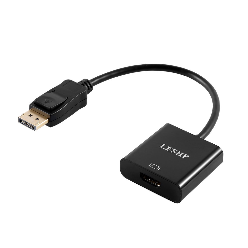 LESHP 4K Resolution Active DP to HDMI DisplayPort to HDMI Male to Female Adapter Support Eyefinity Technology