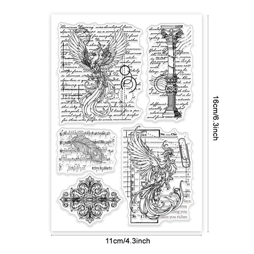 1 Vel Hanfu Vrouwen Clear Stempels Oude China Lady Siliconen Clear Stempel Zeehonden Fan Transparante Stempels voor DIY Scrapbooking Kaarten: Beige