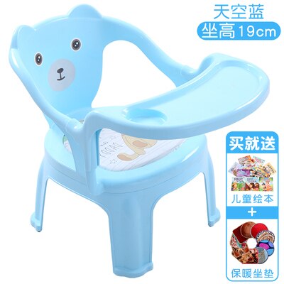 Barnestol spisestol baby kaldet stol lille barn spiser afføring lille stol plastikstol stol tegneserie spille afføring: F