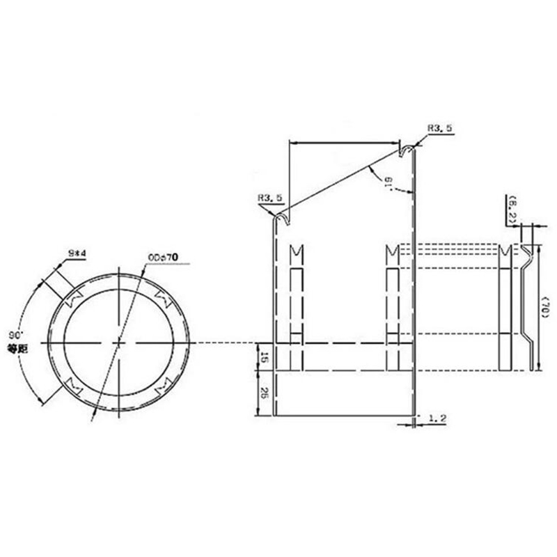 Auto Achter Uitlaat Rvs Uitlaat Tail Pipe voor Jetta MK6 1.4T