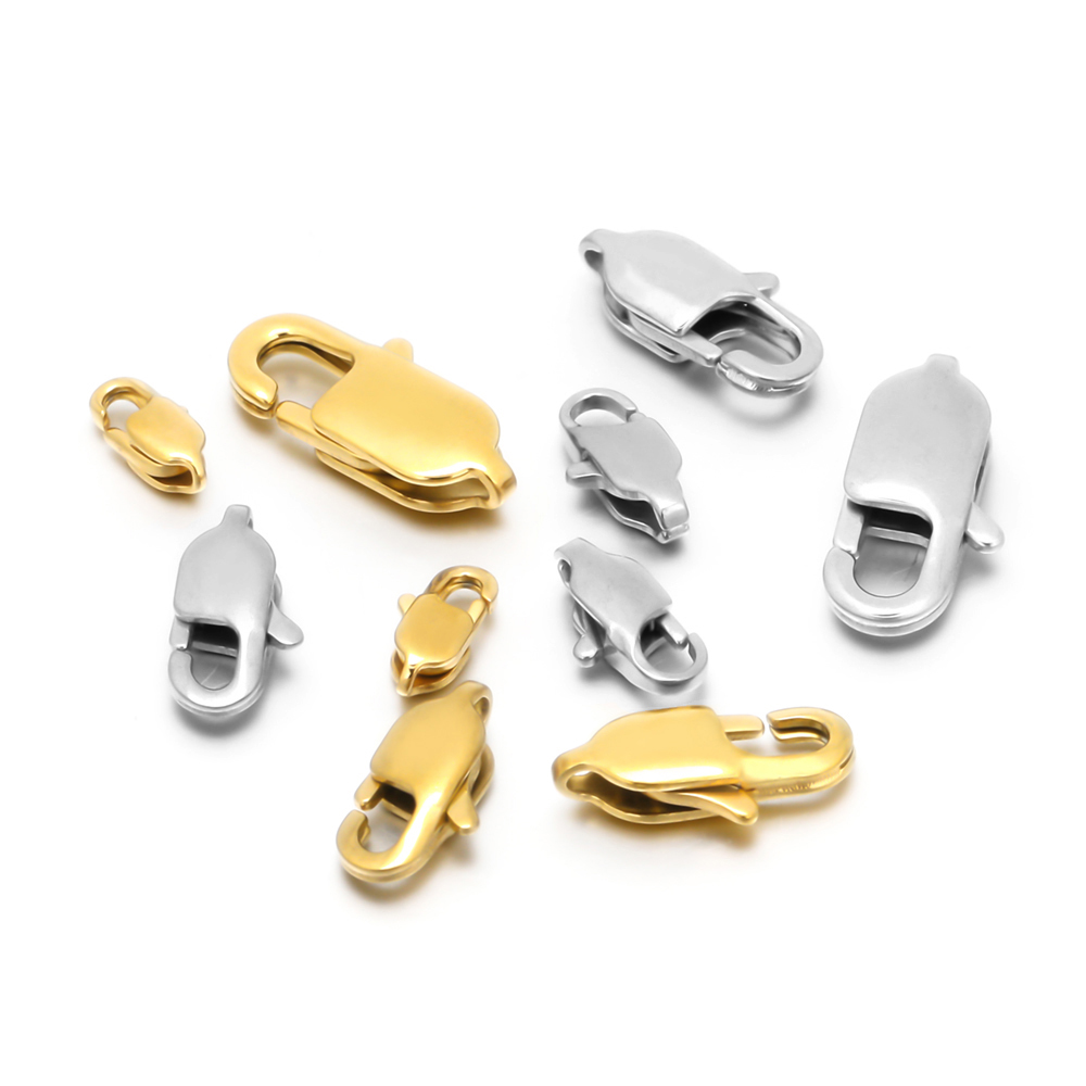 10 Stuks Rvs Polijsten Rechthoek Kreeft Sluitingen Haken Eindsluitingen Connectors Voor Diy Sieraden Maken Benodigdheden In Bulk