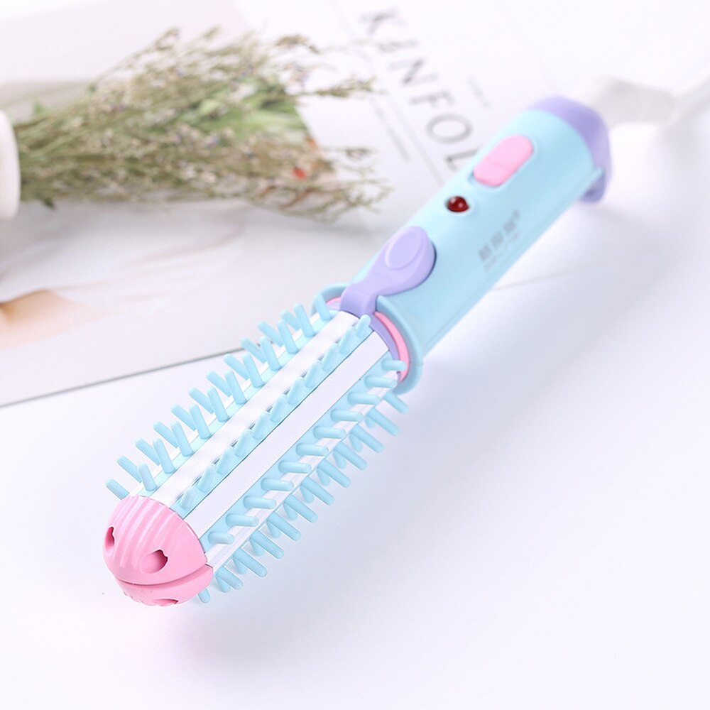 Mini Hair Curler 2-in-1 Ceramic Curler Straight Roll Dual-Use Bangs Buckle Splint