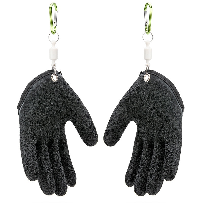 1 Paar Vissen Handschoenen Mannen Outdoor Vissen Anti-Slip Waterdichte Bescherm Hand Punctie Schrammen Visser Professionele Vangen Vis