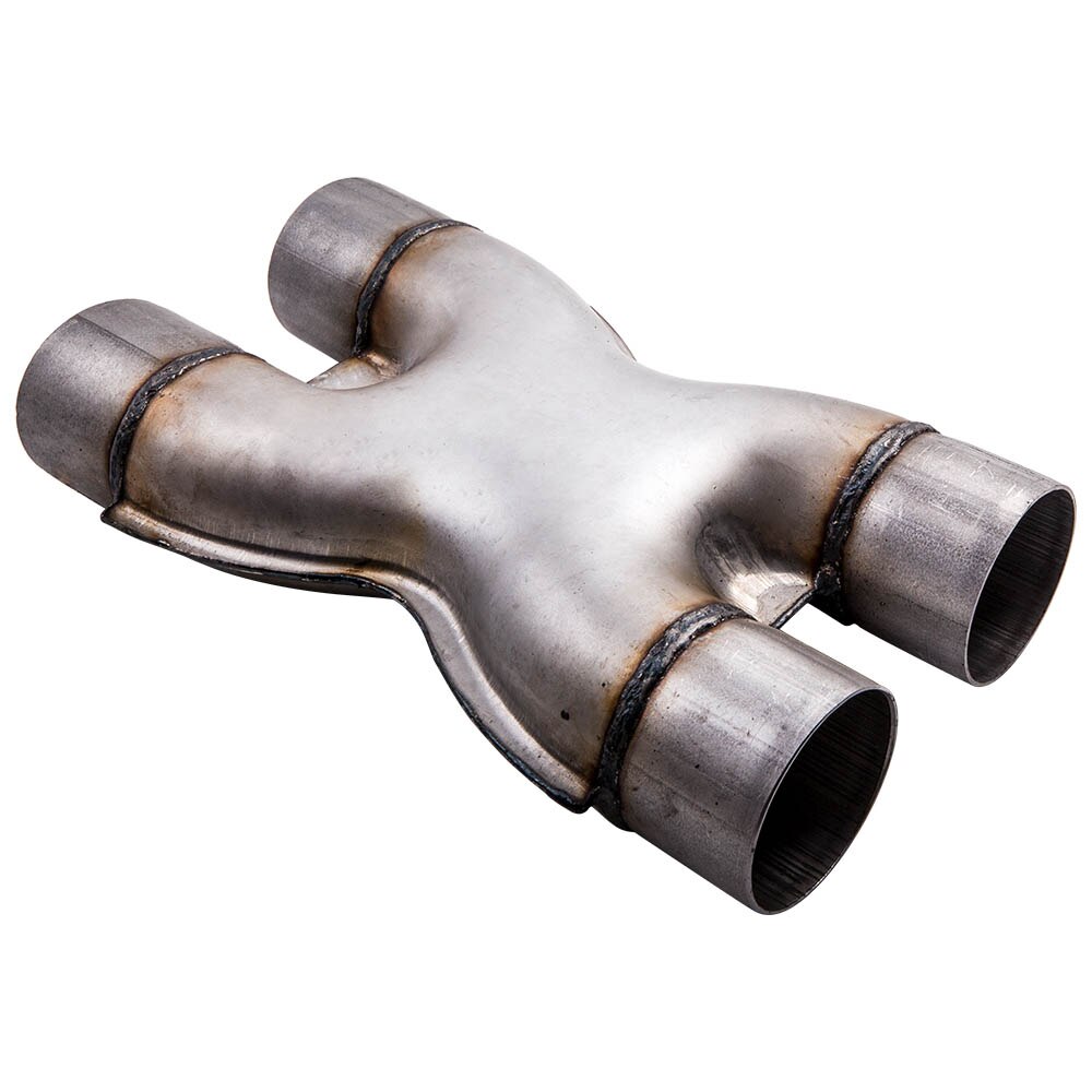 2.5" X-pipe Universal 2.5inch Dual Exhaust X ... – Vicedeal
