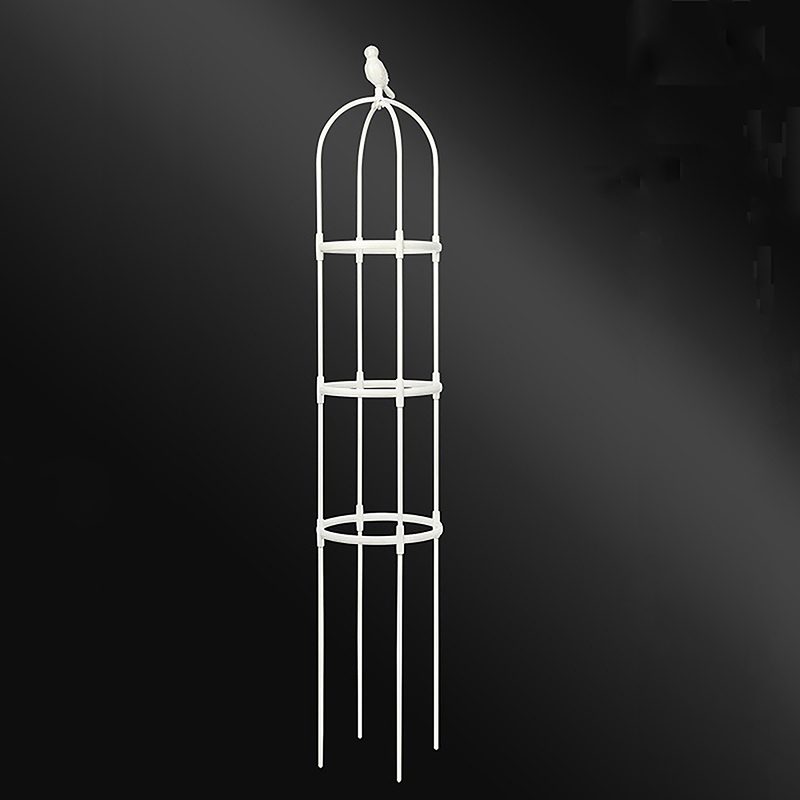 2/3 Floors Climbing Plant Trellis Garden Support Cages For Flowers Plants Frame DIY Stand: 4XL / Brown
