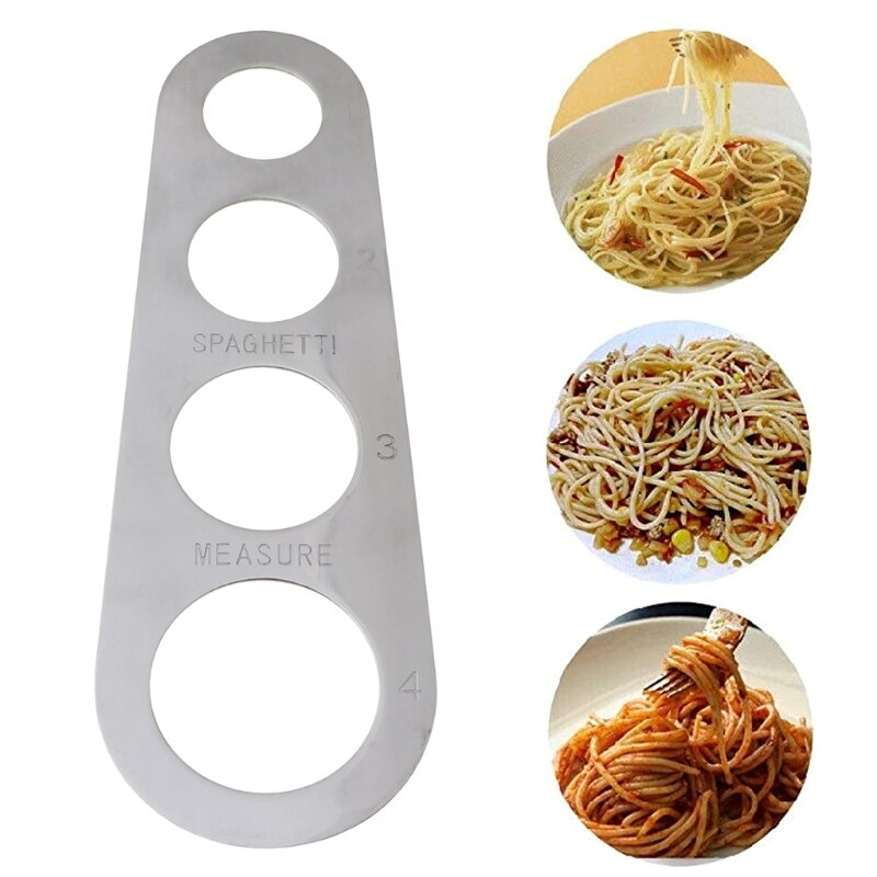 Rvs Spaghetti Measurer Tool Pasta Portion Control Gadgets 4 Porties X4YE