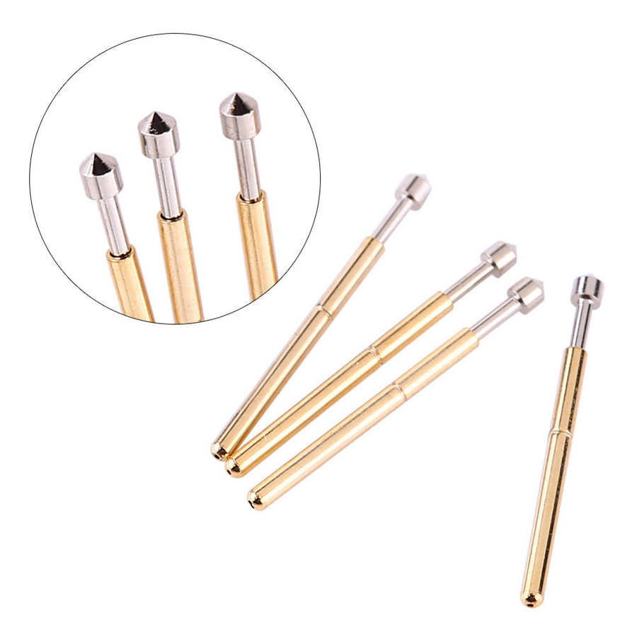 100Pcs Spring Test Probe P75-E2 Cone 1.02mm Spring Test Probe Testing Pin Spring Test Probe Pin Test Probe for testing gold