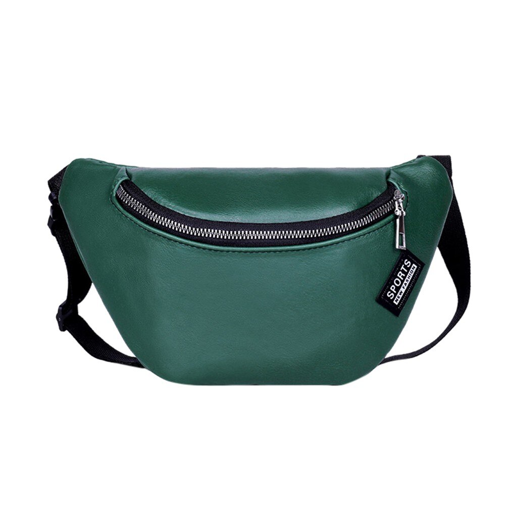 бананка Women Solid Color Zipper chest bag Messenger Bag Chest Bag Waist Bag Phone Bag поясная сумка женская