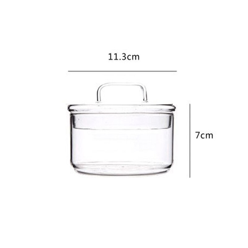 Heat-Resistant Stackable Glass Storage Jar Food Sealed Fresh-Keeping Container Multi-Layer Kitchen Transparent Fruit Salad Bowl: Bottle with cap-C