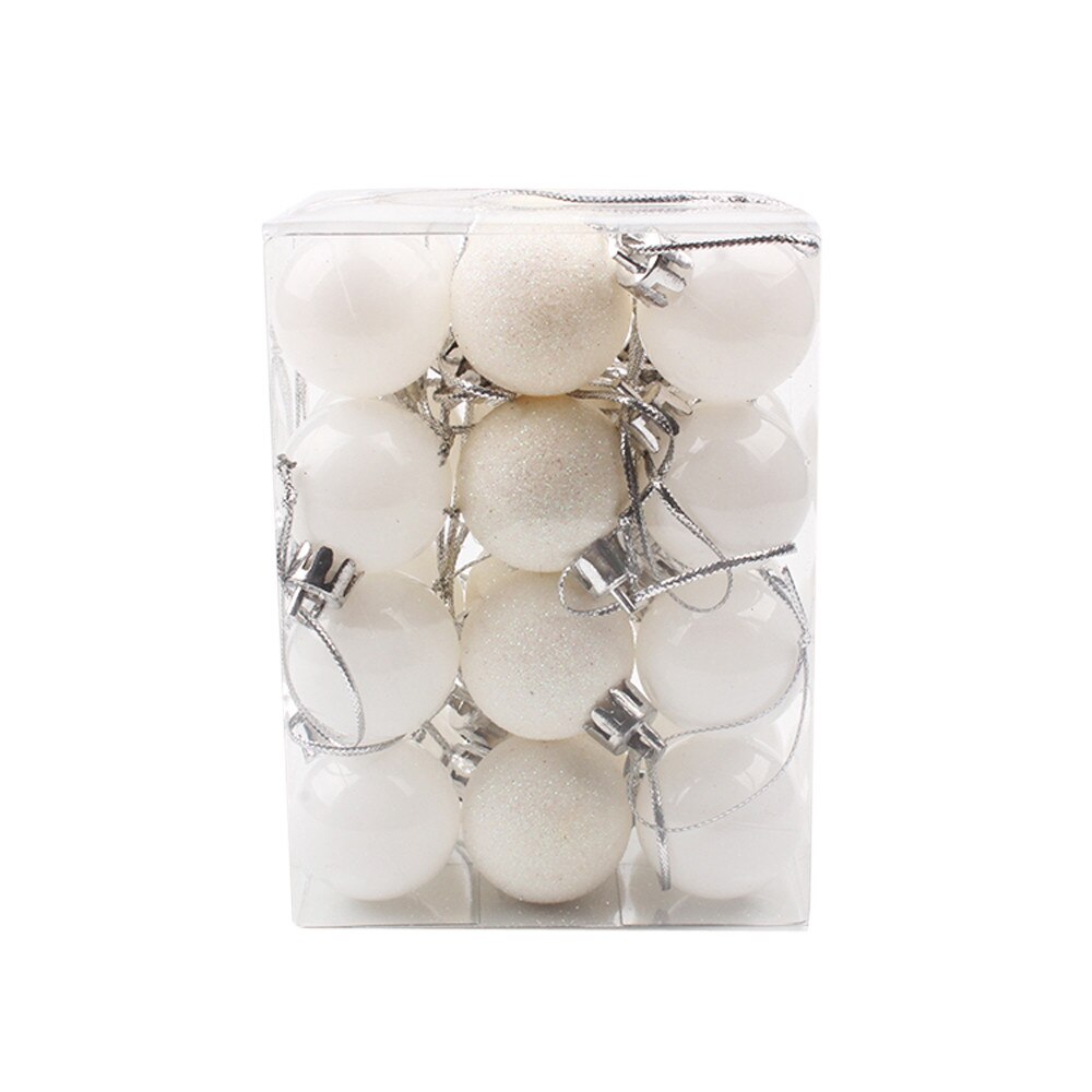 30mm Christmas Xmas Tree Ball Bauble Hanging Home Party Ornament Decor Accessories For Home Christmas Decoration Ornament: WH