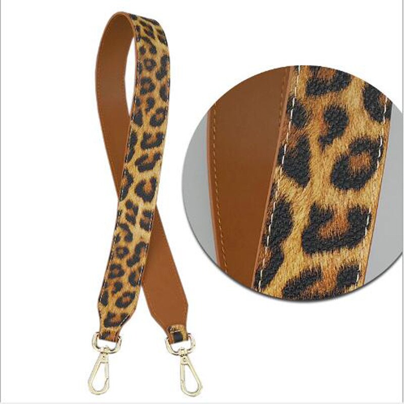 PU Leather handbag strap brand panelled snake leopard bag strap chic bag necessary women shoulder bag belts qn014