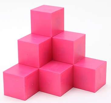 Sussidi didattici della matematica Della Scuola Primaria Matematica Magnetico 5 cubo cubo cubo Geometria Tre vista Insegnamento: NO3