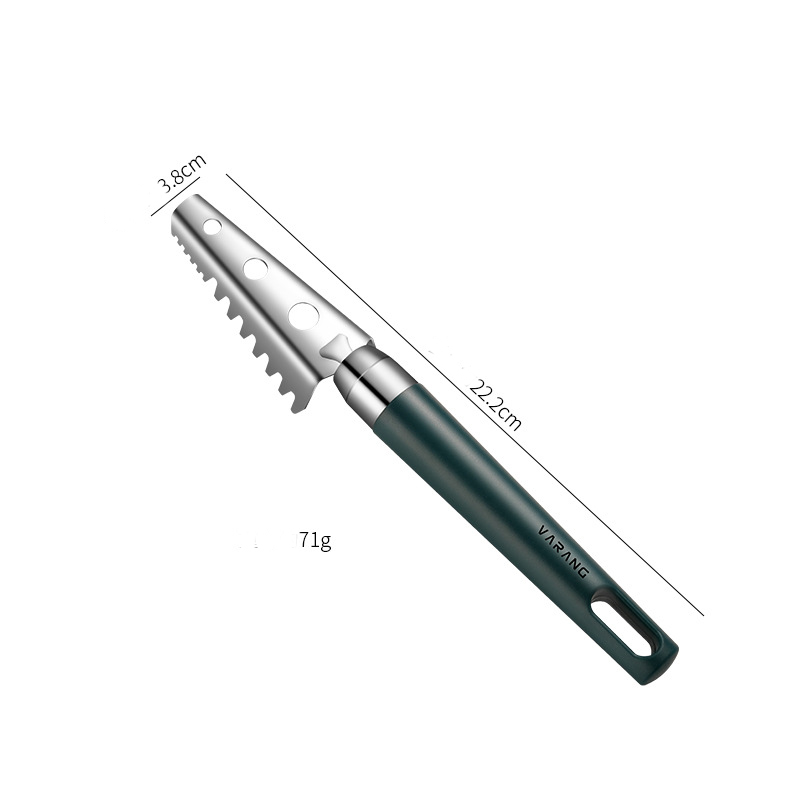 Stainless Steel Scale Scraping Household Fish Killing Planer Scale Knife Manual Fishing Knife Kitchen Scale Removing Tool ZB848