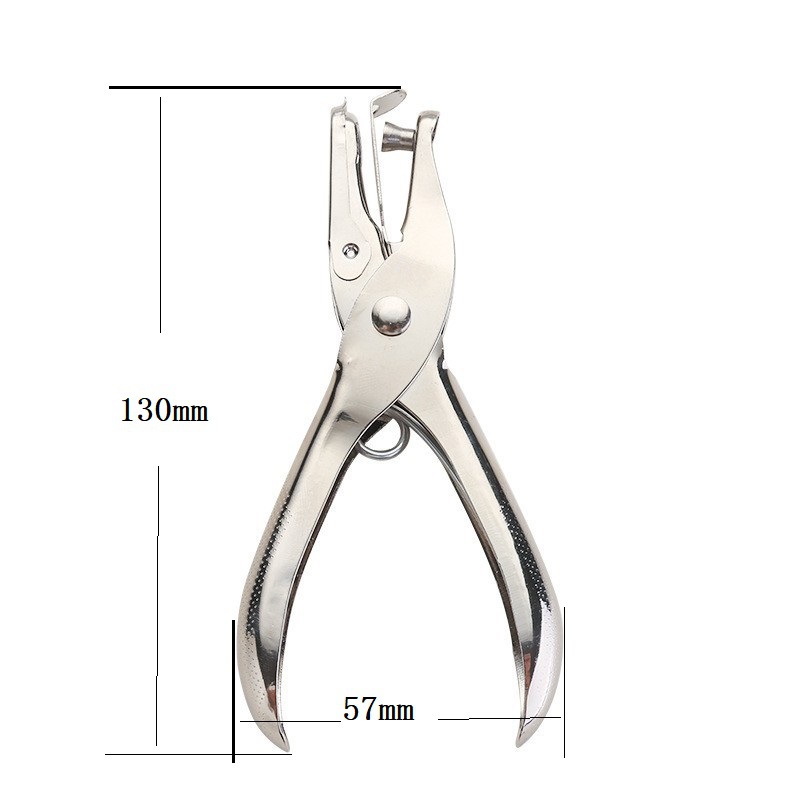 Perforadora de un solo orificio, 8 hojas de capacidad, 3mm, 6mm de diámetro, perforadora de papel de mano, perforadora de álbum de recortes para suministros escolares de oficina
