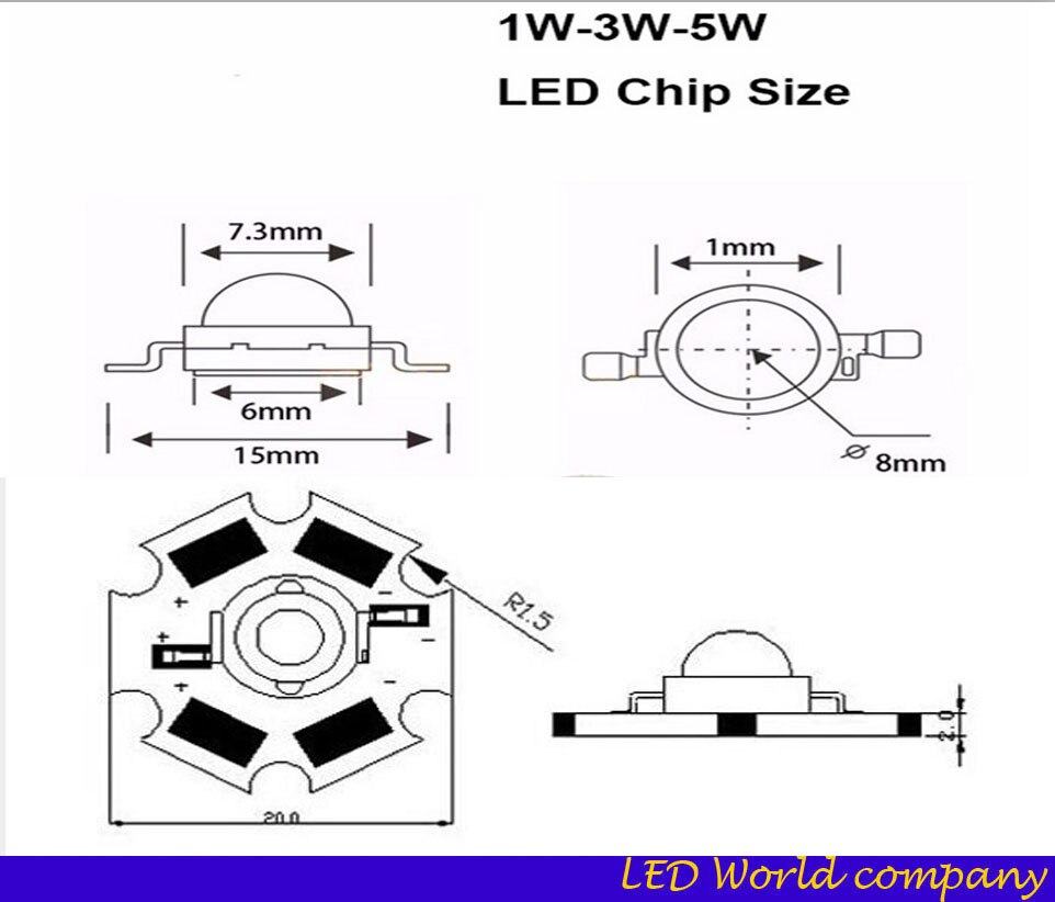 free 100PCS 1w 3W Royal Blue High Power LED Emitter 700mA 450-455NM with 20mm Star 3w led chip 3w royal blue led chip 3w 450nm