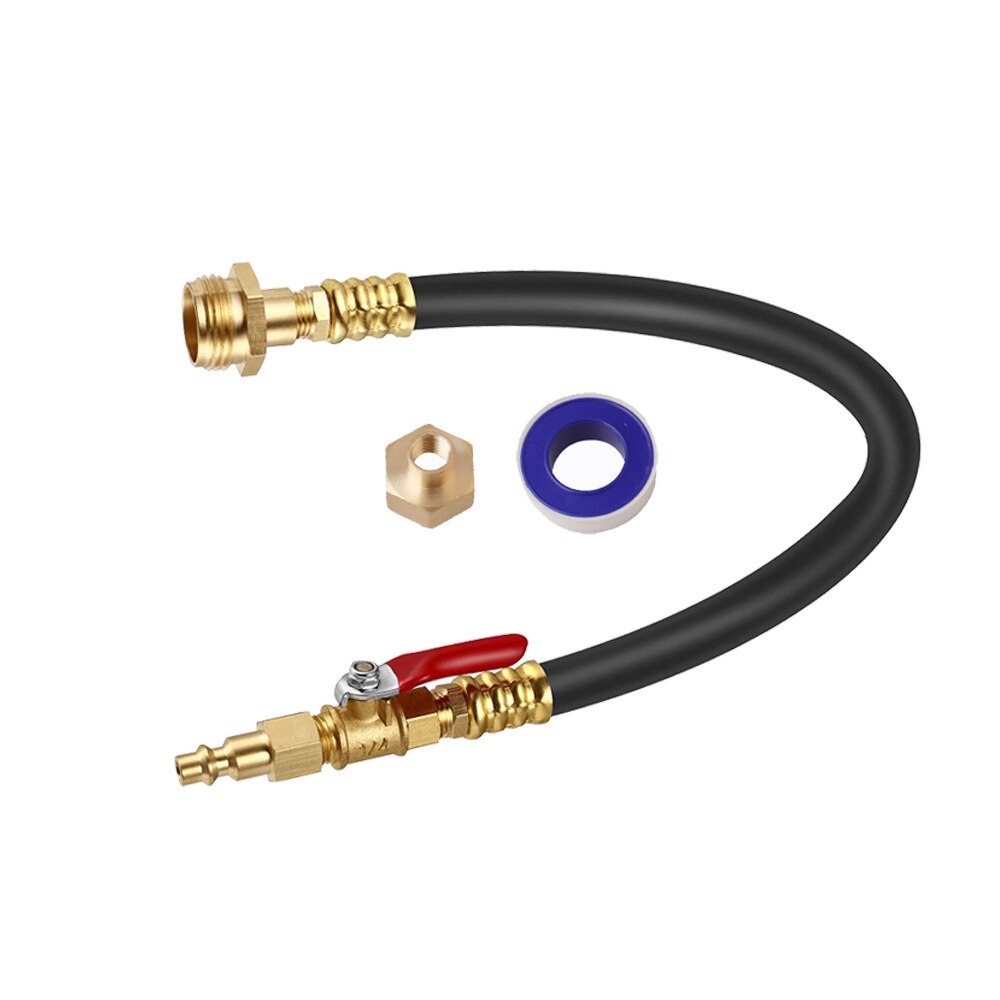 RV Winterizing Kit Sprinkler Blowout Adapter with Valve Water Blow Out Fitting Adapter for Winterize Sprinkler Systems Camper